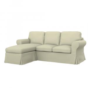 EKTORP Fodera per divano a 2 posti con chaise-longue