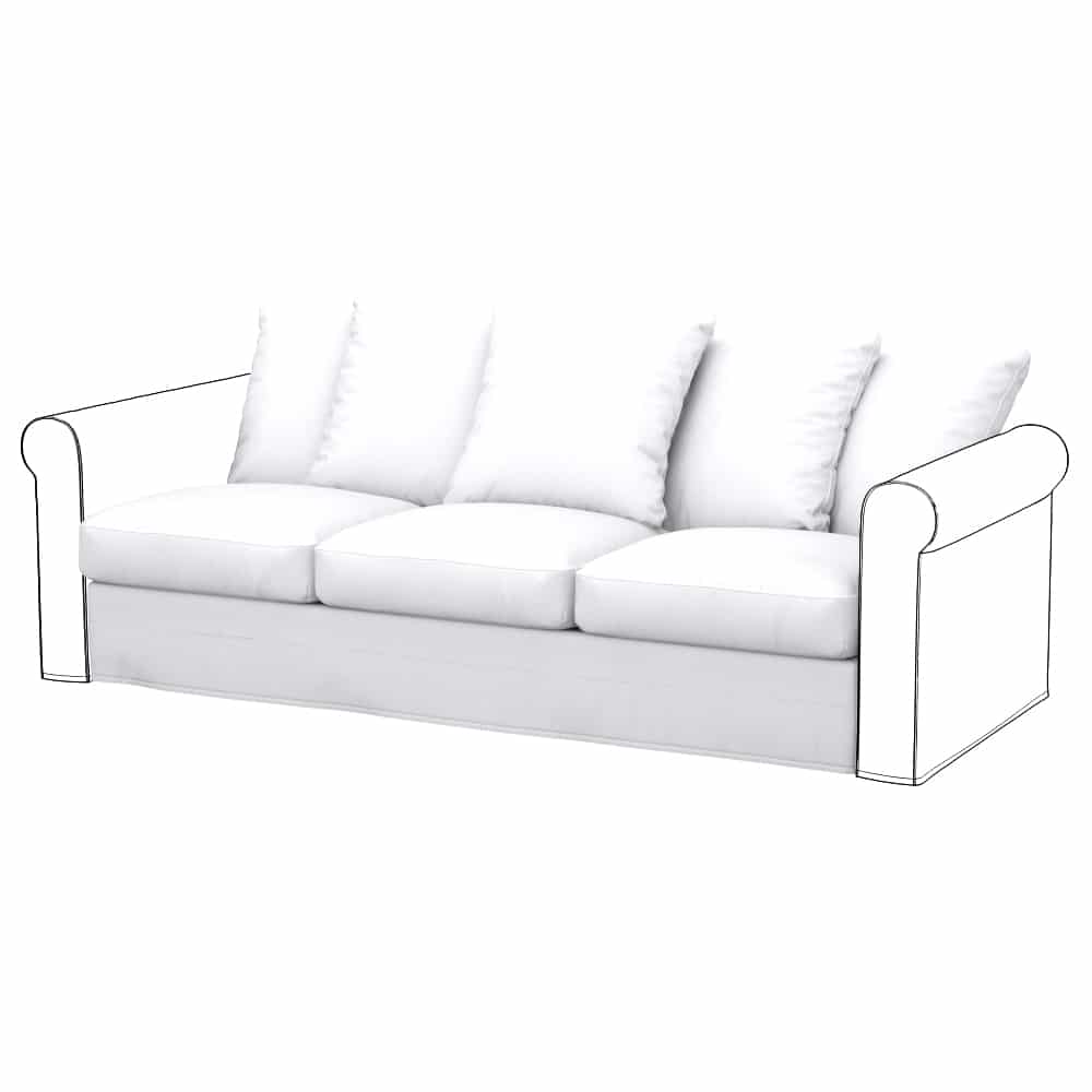 GRONLID Fodera per elemento a 3 posti