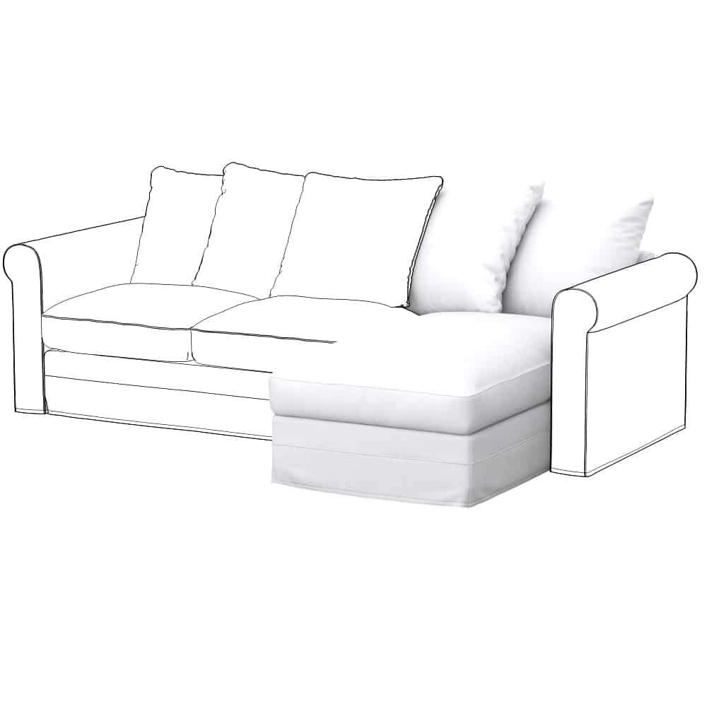 GRONLID Fodera per elemento chaise-longue