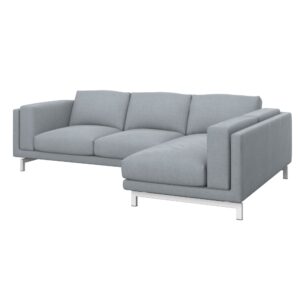 NOCKEBY  Fodera divano 2 posti con chaise-longue destro